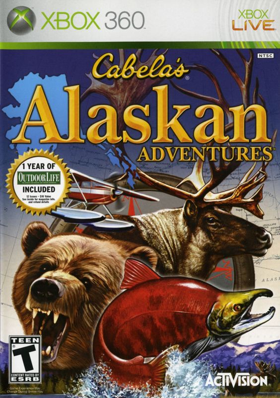 Cabela's Alaskan Adventures box art for Xbox 360
